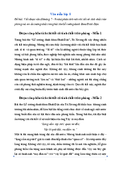 Văn mẫu Ngữ Văn lớp 8: Đoạn văn phân tích một chi tiết có tính chất trào phúng trong Lễ xướng danh khoa Đinh Dậu | Kết nối tri thức