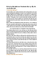 Bộ ký tự đặc biệt icon Facebook độc lạ, đầy đủ và chi tiết nhất