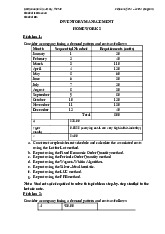 Homework 2 Môn Inventory Management | Trường Đại học Quốc tế, Đại học Quốc gia Thành phố Hồ Chí Minh
