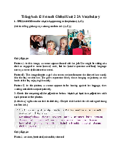 Giải SGK Tiếng Anh 12 Friends Global Unit 2 2A Vocabulary