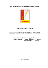 Báo cáo Thiết kế Synchronous FIFO với RAM từ RTL đến GDS môn VLSI | Trường Đại học Bách Khoa Hà Nội