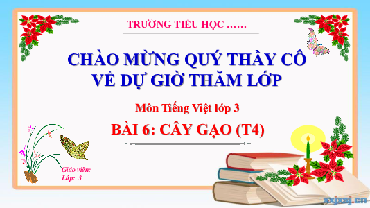 Bài 6: Cây gạo (Tiết 4) | Bài giảng PowerPoint Tiếng Việt 3 | Kết nối tri thức