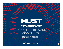 Chapter V: Sorting Algorithms | Bài giảng cấu trúc dữ liệu và giải thuật