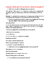 Đề cương ôn tập tổng hợp về Thương mại và Kinh doanh Quốc tế Môn Kinh tế môi trường | Trường Học Viện nông nghiệp Việt Nam