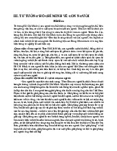 Bài tập tự luận tư tưởng Hồ Chí Minh về con người