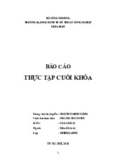 Báo cáo thực thi điện | Đại học Kinh tế kỹ thuật công nghiệp