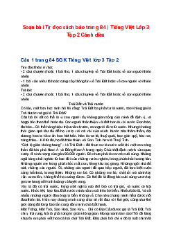 Soạn bài Tự đọc sách báo trang 84 | Tiếng Việt Lớp 3 Tập 2 Cánh diều