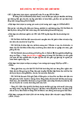 Đề cương ôn tập cuối kì | Môn Tư tưởng Hồ Chí Minh - Đại học Ngoại Thương