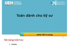 Silde bài giảng lý thuyết chương 1: Ma trận | Môn toán cao cấp