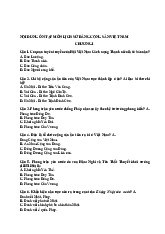 100 câu hỏi trắc nghiệm LSĐ. Trường đại học Nguyễn Tất Thành