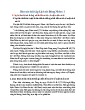 Báo cáo bài tập Xây dựng chủ nghĩa xã hội và bảo vệ Tổ quốc (1975-1981) | Môn Lịch sử Đảng Cộng Sản Việt Nam - Đại học Kinh Tế Quốc Dân