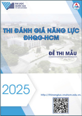 Đề thi mẫu Đánh giá năng lực | Trường Đại học Khoa học tự nhiên, Đại học Quốc gia Thành phố Hồ Chí Minh
