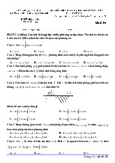 Đề giữa kỳ 2 Toán 12 năm 2024 – 2025 trường THPT Thị xã Quảng Trị có đáp án
