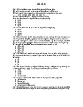 Đề Thi Trắc Nghiệm Số 3 môn Thống kê trong kinh tế và kinh doanh | Trường Đại học Kinh tế Quốc dân