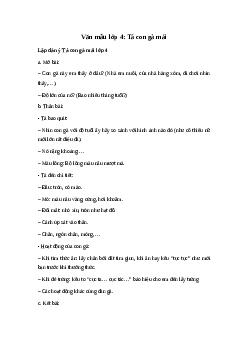 Tả con gà mái | Tập làm văn 4