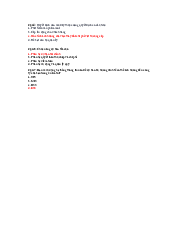 Bài tập trắc nghiệm  - Môn hệ thống thông tin quản lý | Đại học Kinh Tế Quốc Dân