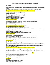 NGÂN HÀNG ĐỀ THI MÔN KINH TẾ VĨ MÔ | Trường Đại học Kinh Tế - Luật