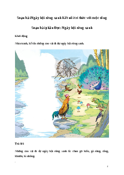 Soạn bài: Ngày hội rừng xanh Tiếng Việt 3 | Kết nối tri thức