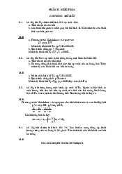 Bài tập kèm đáp án Nhiệt học - Vật lý đại cương 1 | Trường Đại học Công nghệ, Đại học Quốc gia Hà Nội
