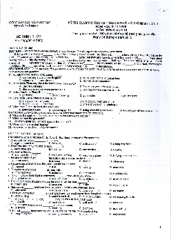 Bộ đề thi Chính thức Olympic 30 tháng 4 lớp 10, 11 từ 2014-2017 (có đáp án)