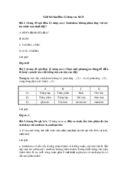 Hóa học 12 - Xenlulozơ