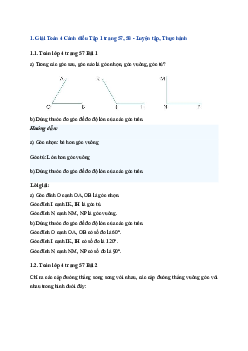 Bài 23: Toán lớp 4 trang 57, 58 Luyện tập chung Cánh diều