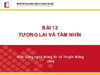 Bài 13 - Tương lai và tầm nhìn | Nhập môn Công nghệ thông tin | Trường Đại học Bách khoa Hà Nội