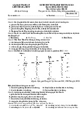 Đề thi thử tốt nghiệp Địa lí 2025 liên trường Nghệ An có đáp án