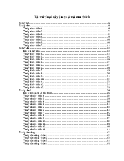 Tập làm văn lớp 4: Tả một loại cây ăn quả mà em thíchTiếng việt 4 Chân trời sáng tạo