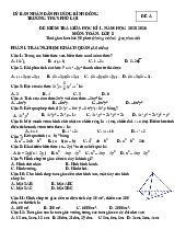 Đề giữa học kì 1 Toán 8 năm 2025 – 2026 trường THCS Phú Lợi – TP HCM