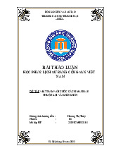 Việt Nam với cuộc Cách mạng 4.0. Thuận lợi và khó khăn | Bài thảo luận Lịch sử đảng Cộng sản Việt Nam