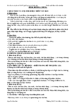 Tài liệu ôn thi THPT Quốc Gia môn Ngữ văn phần 1: Đọc hiểu văn bản