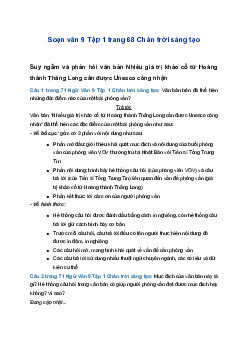 Soạn bài Nhiều giá trị khảo cổ từ Hoàng thành Thăng Long cần được Unesco công nhận | SGK Ngữ Văn 9 Chân trời sáng tạo (Tập 1)