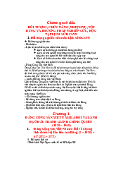 Chương mở đầu: Đối tương. chức năng, nhiệm vụ, nội dung và phương pháp nghiên cứu, học tập của lịch sử đảng cộng sản Việt Việt