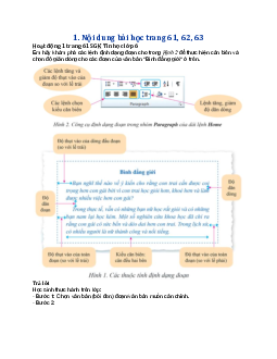 Tin học lớp 6 Bài 2: Trình bày trang, định dạng và in văn bản | Cánh Diều