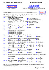 Bộ đề thi thử cuối học kì 1 Toán 10 năm học 2025 – 2026 – Chu Hoàng Minh