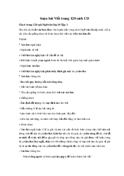 Soạn bài Viết Ngữ Văn 10 trang 120 sách Cánh Diều