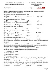 Đề minh họa giữa kì 2 Toán 11 năm 2024 – 2025 trường Hà Long – Long An  có đáp án