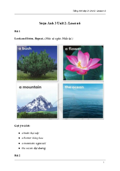 Tiếng Anh lớp 3 Unit 2: Lesson 6 trang 37 Explore Our World