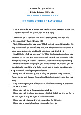 Hệ thống vấn đề ôn tập Môn Tư tưởng Hồ Chí Minh | Đại học Bách Khoa Hà Nội