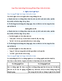 Soạn Thực hành tiếng Việt trang 35 Tập 2 | Ngữ Văn 6 Kết nối tri thức