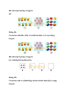 Giải Toán lớp 1 trang 15 sách Cánh Diều