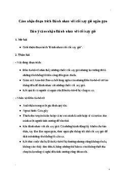 Văn mẫu lớp 8: Cảm nhận đoạn trích Đánh nhau với cối xay gió Ngữ Văn 8 | Cánh diều