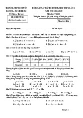 Đề khảo sát tốt nghiệp THPT 2025 môn Toán lần 2 trường THPT Chuyên Hà Nội - Amsterdam