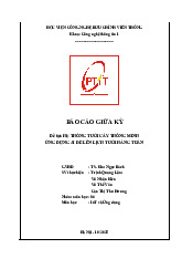 Báo cáo giữa kỳ: Hệ thống tưới cây thông minh | Iot và ứng dụng | Học viện Công nghệ Bưu chính Viễn thông