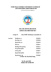 Bài tập nhóm môn Organizational behavior| Đại học kinh tế quốc dân