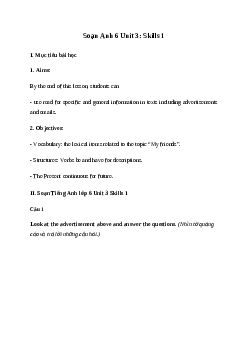 Giải Tiếng Anh 6 Unit 3: Skills 1 | Global Success