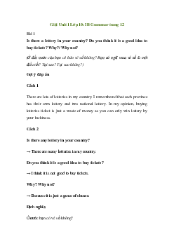 Giải Tiếng Anh 10 Unit 1: 1B Grammar | Friends Global