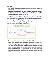 Khái niệm và Mối quan hệ giữa Nội dung và Hình thức | Môn Triết học Mac-Lenin - Đại học Nông - Lâm Bắc Giang