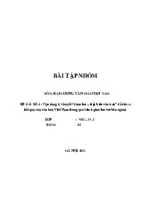Tiểu luận môn Đại cương văn hóa - Trường Đại học lao động -  xã hội